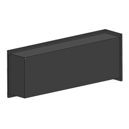 InFire - Chimenea de esquina BIO 45x120 cm 3kW negro
