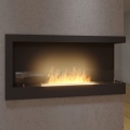 InFire - Chimenea de esquina BIO 45x90 cm 3kW negro
