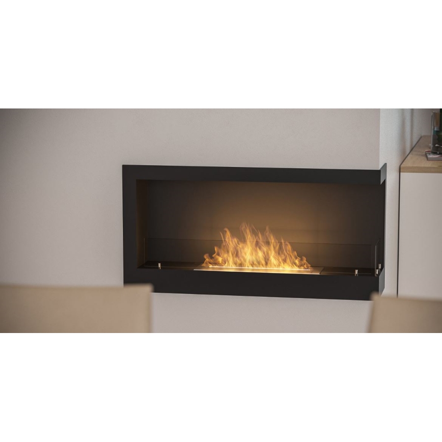 InFire - Chimenea de esquina BIO 45x90 cm 3kW negro
