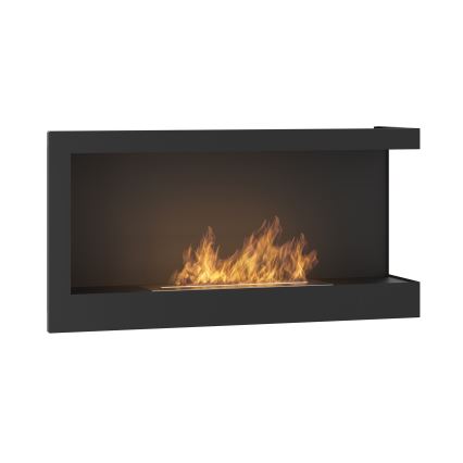 InFire - Chimenea de esquina BIO 45x90 cm 3kW negro