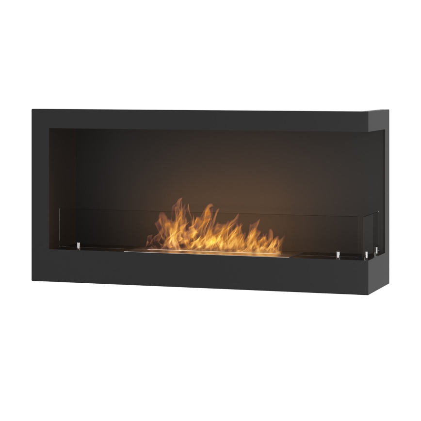 InFire - Chimenea de esquina BIO 45x90 cm 3kW negro