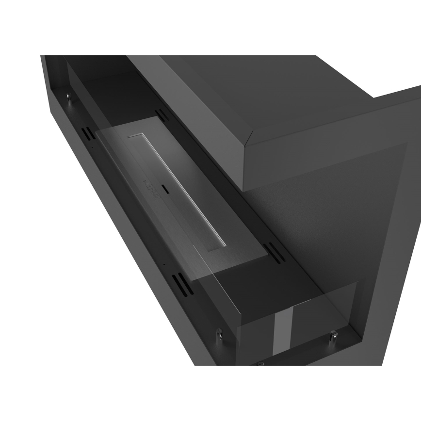 InFire - Chimenea de esquina BIO 45x90 cm 3kW negro