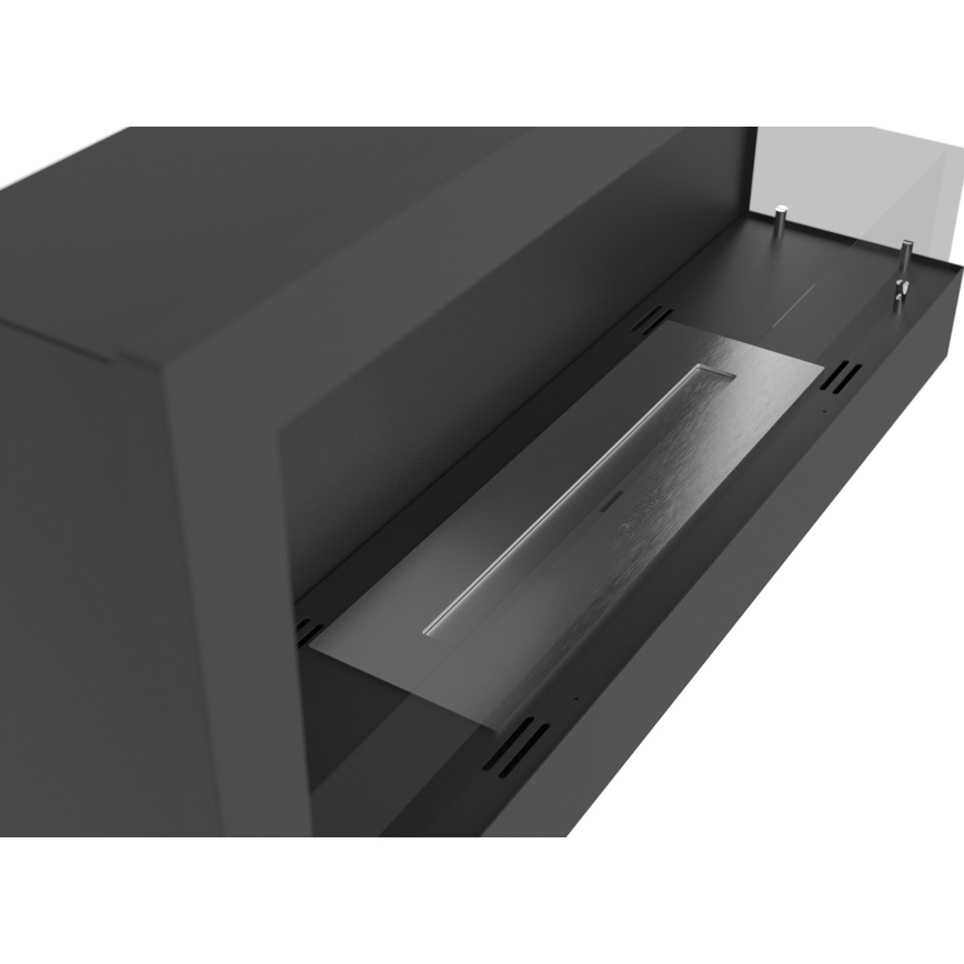 InFire - Chimenea de esquina BIO 45x90 cm 3kW negro