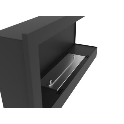 InFire - Chimenea de esquina BIO 45x90 cm 3kW negro