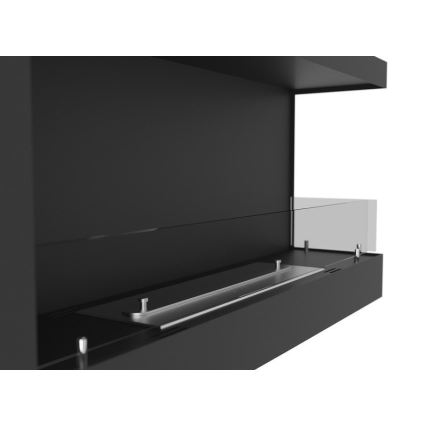 InFire - Chimenea de esquina BIO 45x90 cm 3kW negro