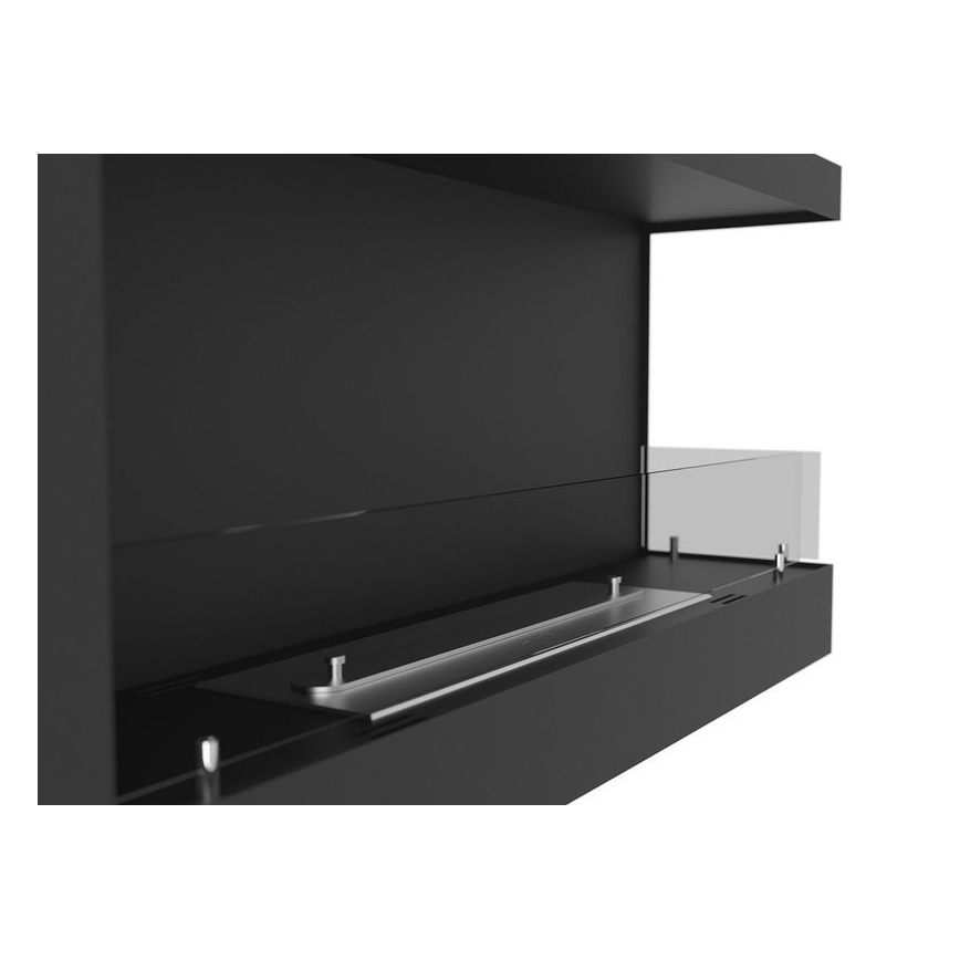 InFire - Chimenea de esquina BIO 45x90 cm 3kW negro