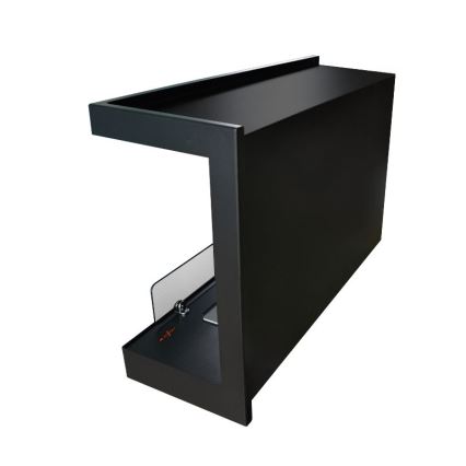 InFire - Chimenea de esquina BIO 84x54 cm 3kW negro