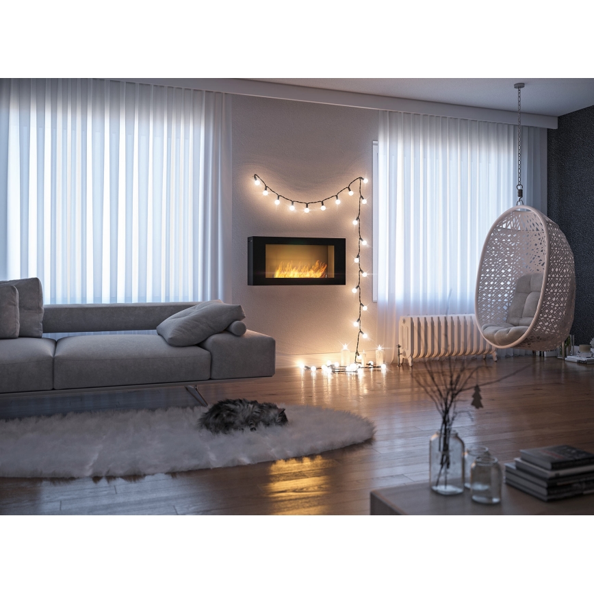 InFire - Chimenea de pared BIO 44x91 cm 3kW negro