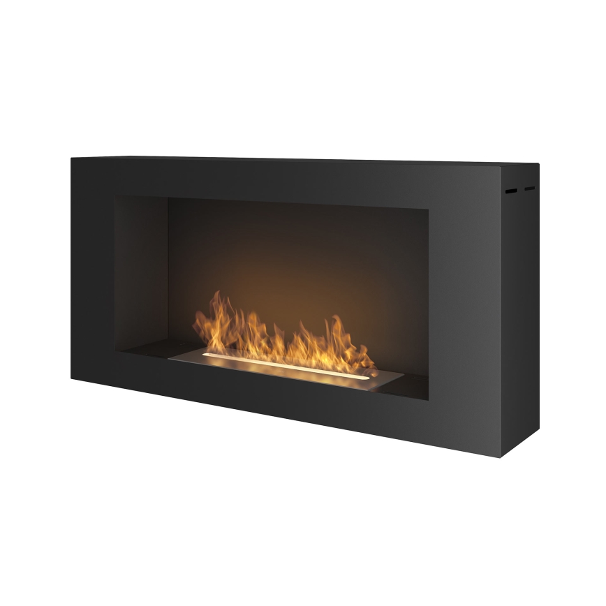 InFire - Chimenea de pared BIO 44x91 cm 3kW negro
