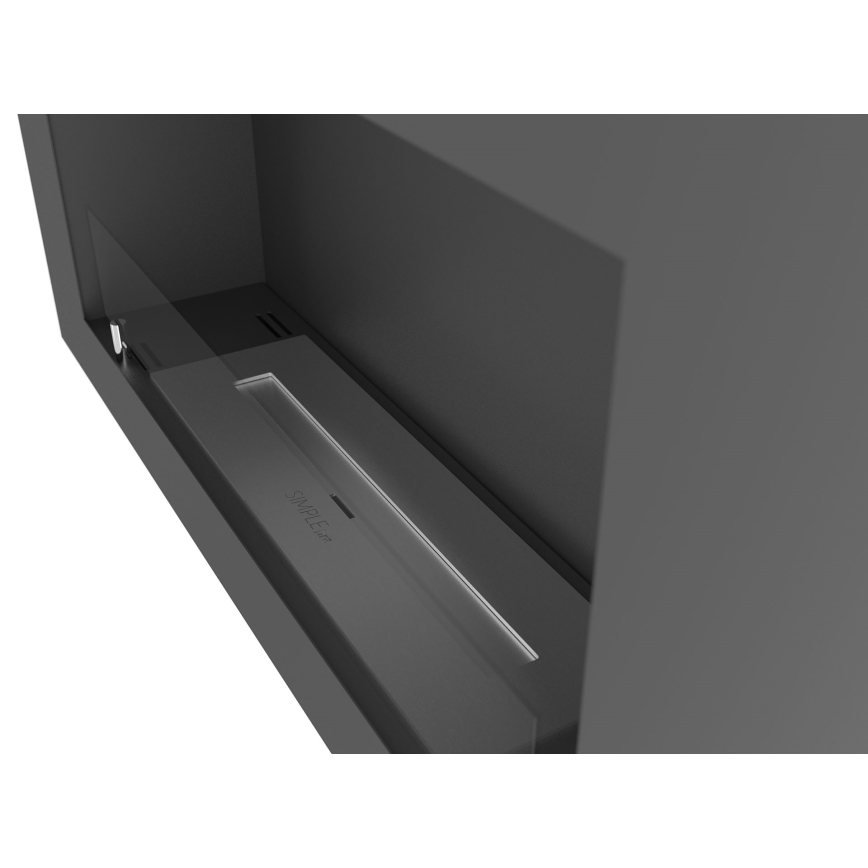 InFire - Chimenea de pared BIO 44x91 cm 3kW negro