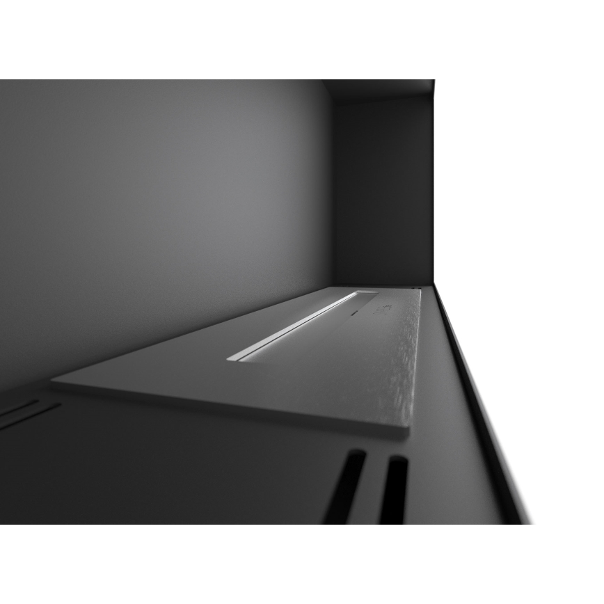 InFire - Chimenea de pared BIO 44x91 cm 3kW negro