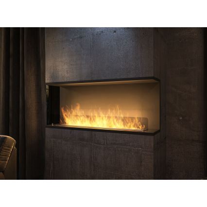 InFire - Chimenea esquinera BIO 100x50 cm 3kW doble cara