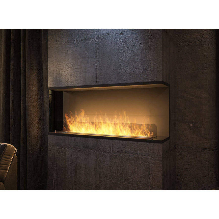 InFire - Chimenea esquinera BIO 100x50 cm 3kW doble cara