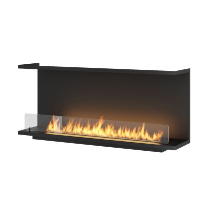 InFire - Chimenea esquinera BIO 100x50 cm 3kW doble cara