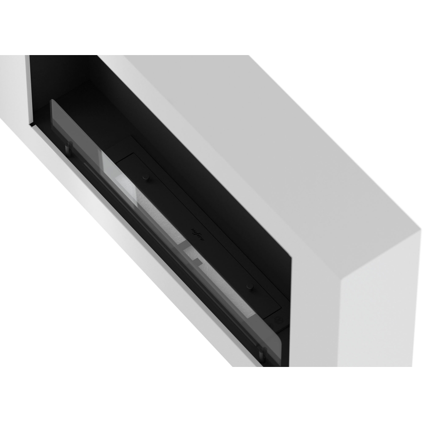 InFire - Chimenea mural BIO 100x56 cm 3kW blanco