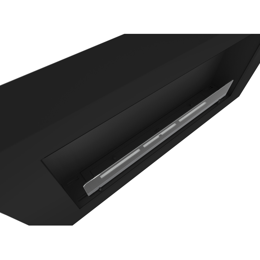 InFire - Chimenea mural BIO 120x56 cm 3kW negro