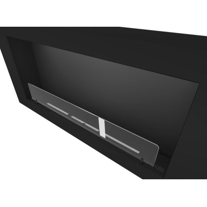 InFire - Chimenea mural BIO 120x56 cm 3kW negro