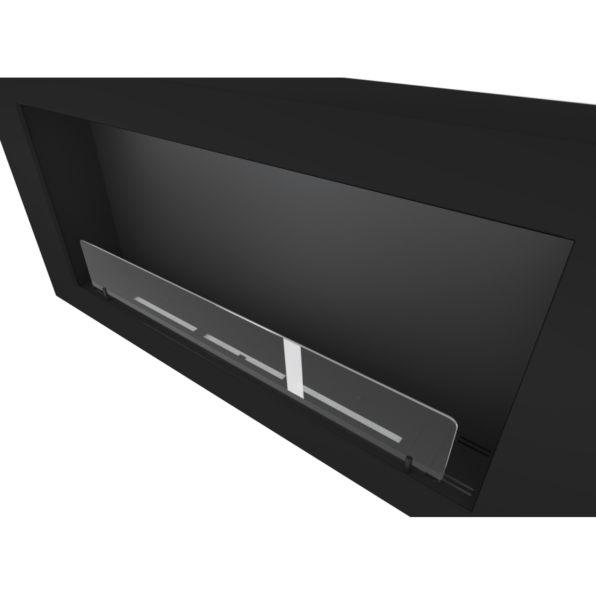 InFire - Chimenea mural BIO 120x56 cm 3kW negro