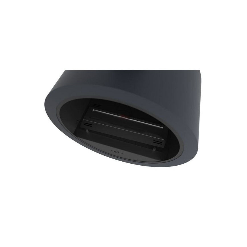InFire - Chimenea mural BIO d. 70 cm 3kW negro
