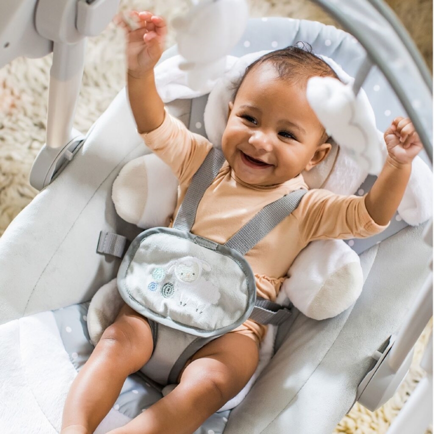 Ingenio - Columpio infantil con melodía CUDDLE LAMB 4xLR14