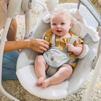 Ingenio - Columpio infantil con melodía CUDDLE LAMB 4xLR14