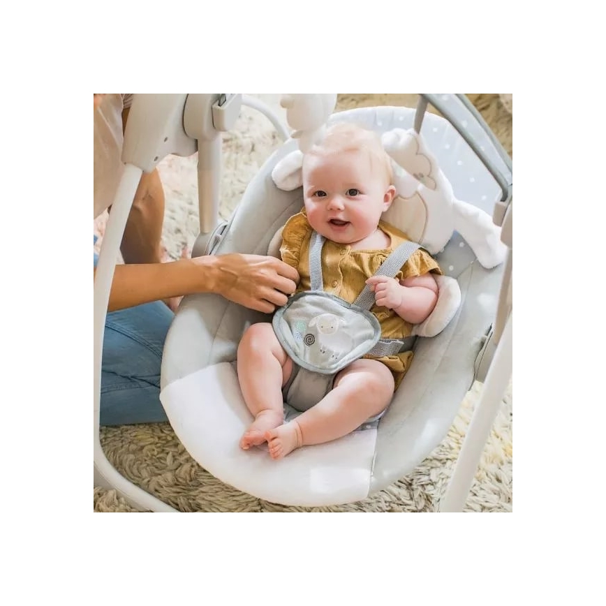 Ingenio - Columpio infantil con melodía CUDDLE LAMB 4xLR14