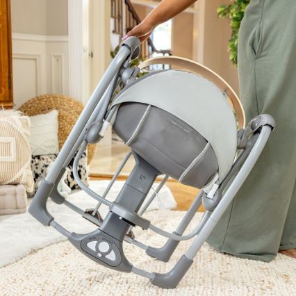 Ingenuity - Columpio vibrador para bebés con melodía EVERY SEASON 3xC gris