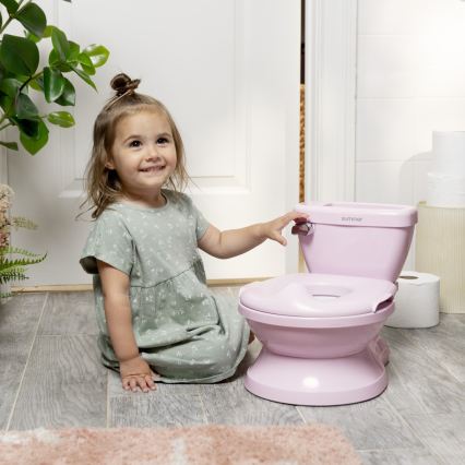 Ingenuity - Orinal infantil con sonido MY SIZE rosa 2x AAA