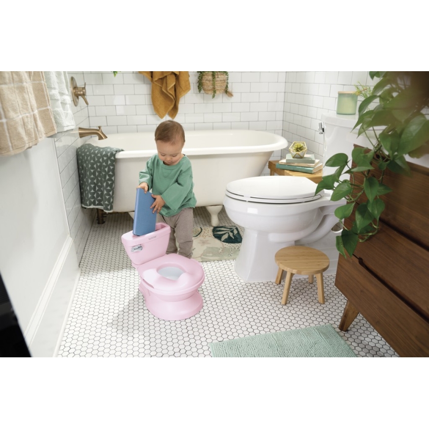 Ingenuity - Orinal infantil con sonido MY SIZE rosa 2x AAA