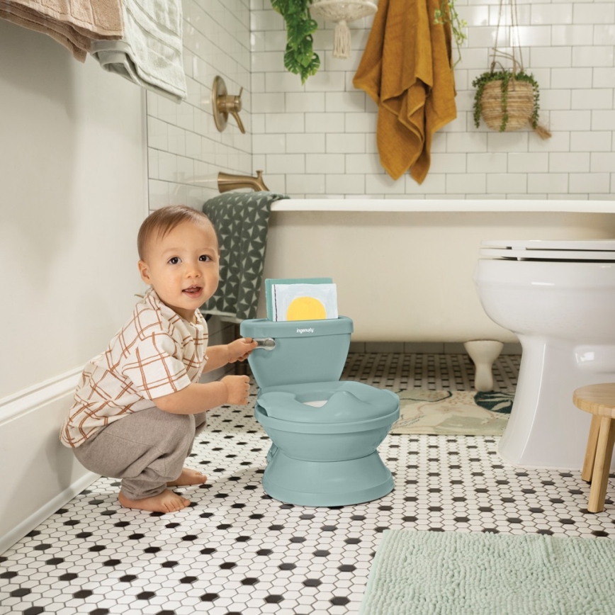 Ingenuity - Orinal infantil con sonido MY SIZE verde 2xAAA