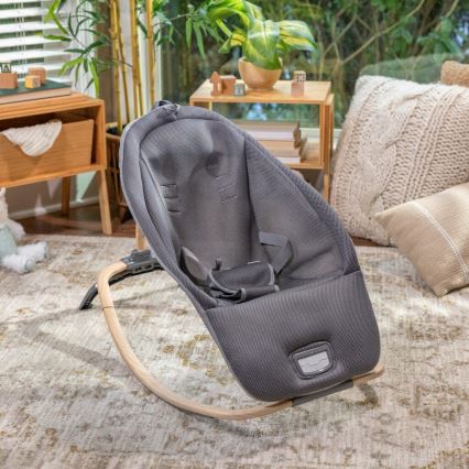 Ingenuity - Tumbona vibradora para bebés con melodía EVERY SEASON WESLEY 3xC gris
