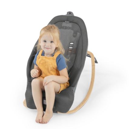 Ingenuity - Tumbona vibradora para bebés con melodía EVERY SEASON WESLEY 3xC gris