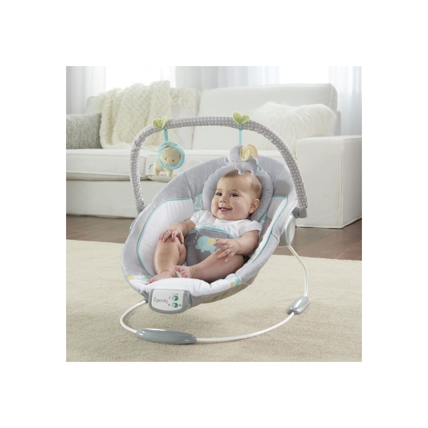 Ingenuity - Tumbona vibradora para bebés con melodía MORRISON 3xC