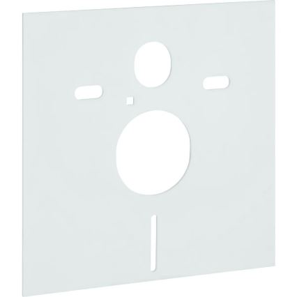 Inodoro suspendido CITY OVAL + asiento de inodoro SoftClose CITY OVAL + pulsador de descarga SIGMA + módulo empotrado + almohadilla aislante