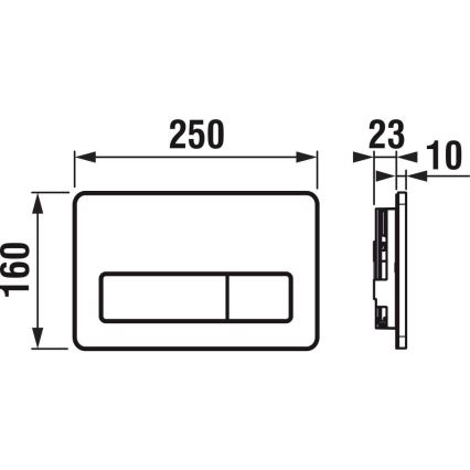 Inodoro suspendido MIO Rimless + asiento de inodoro SoftClose MIO + botón de doble descarga DUAL + módulo empotrado + almohadilla aislante