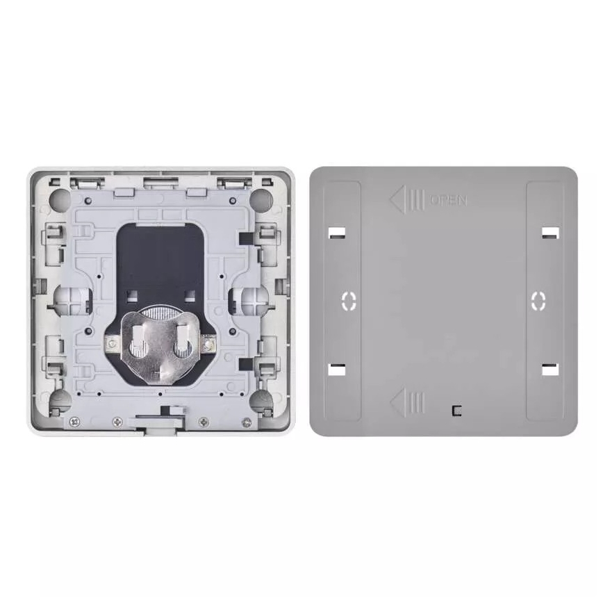 Interruptor 1 botón GoSmart 1xCR2430 Tuya negro