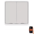 Interruptor 2 botones GoSmart 1xCR2430 Tuya blanco
