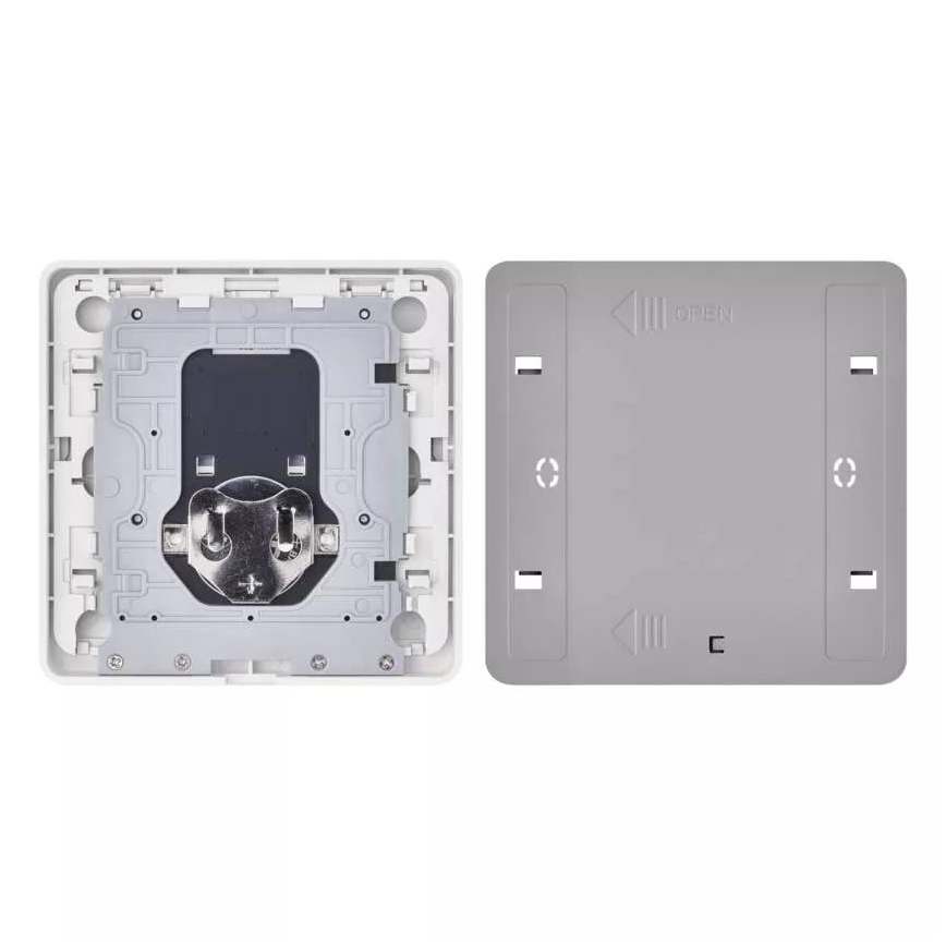 Interruptor 2 botones GoSmart 1xCR2430 Tuya blanco