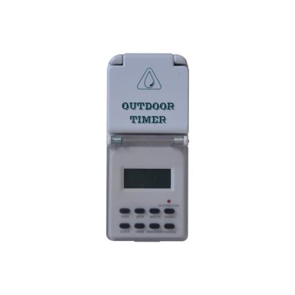 Interruptor horario digital semanal para exterior 16A/230V IP44 200 mAh