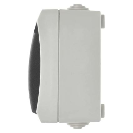 Interruptor doméstico alterno n.º 6 con enchufe 250V/16A IP44 gris