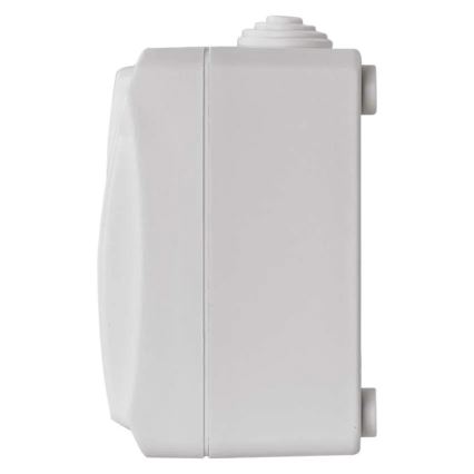Interruptor doméstico alterno n.º 6 con enchufe 250V/16A IP44 blanco