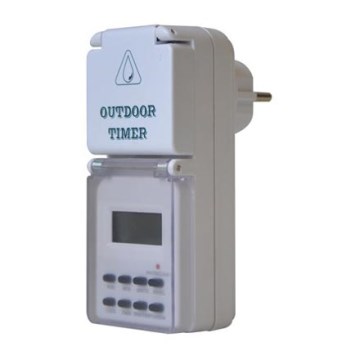 Interruptor horario digital semanal para exterior 16A/230V IP44 200 mAh
