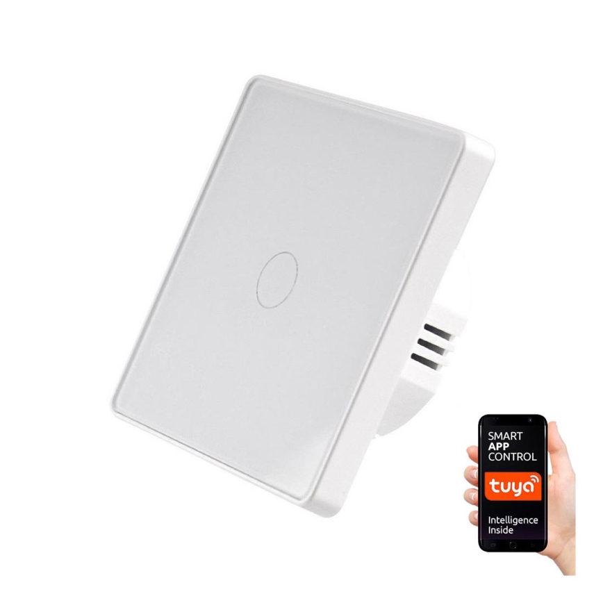 Interruptor táctil de 1 polo SMART 800W/230V blanco Wi-Fi Tuya