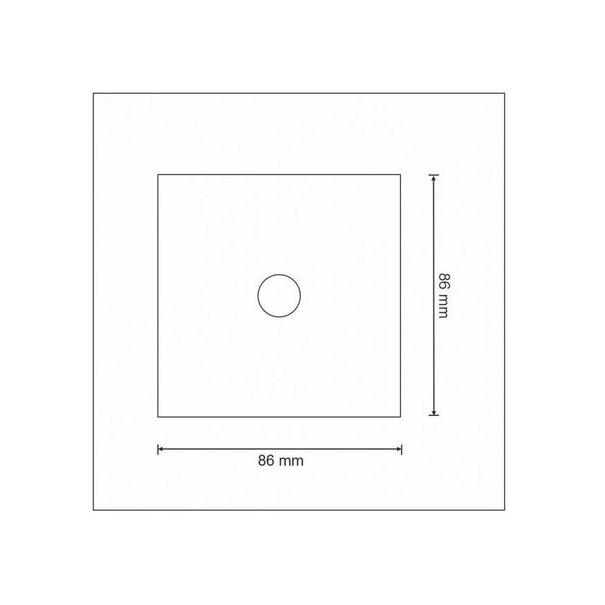 Interruptor táctil de 1 polo SMART 800W/230V blanco Wi-Fi Tuya