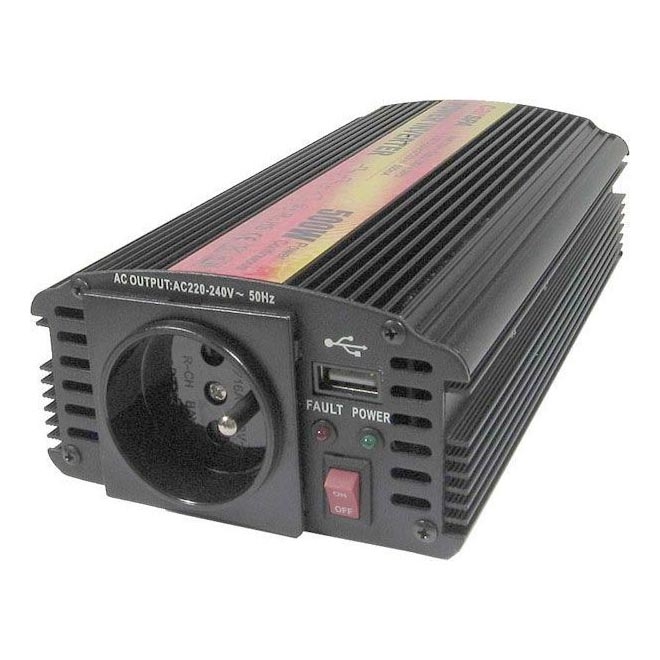 Inversor de tensión 500W/24V/230V