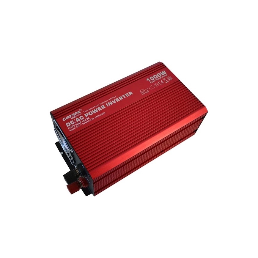 Inversor de tensión CARSPA 1000W/12/230V + USB