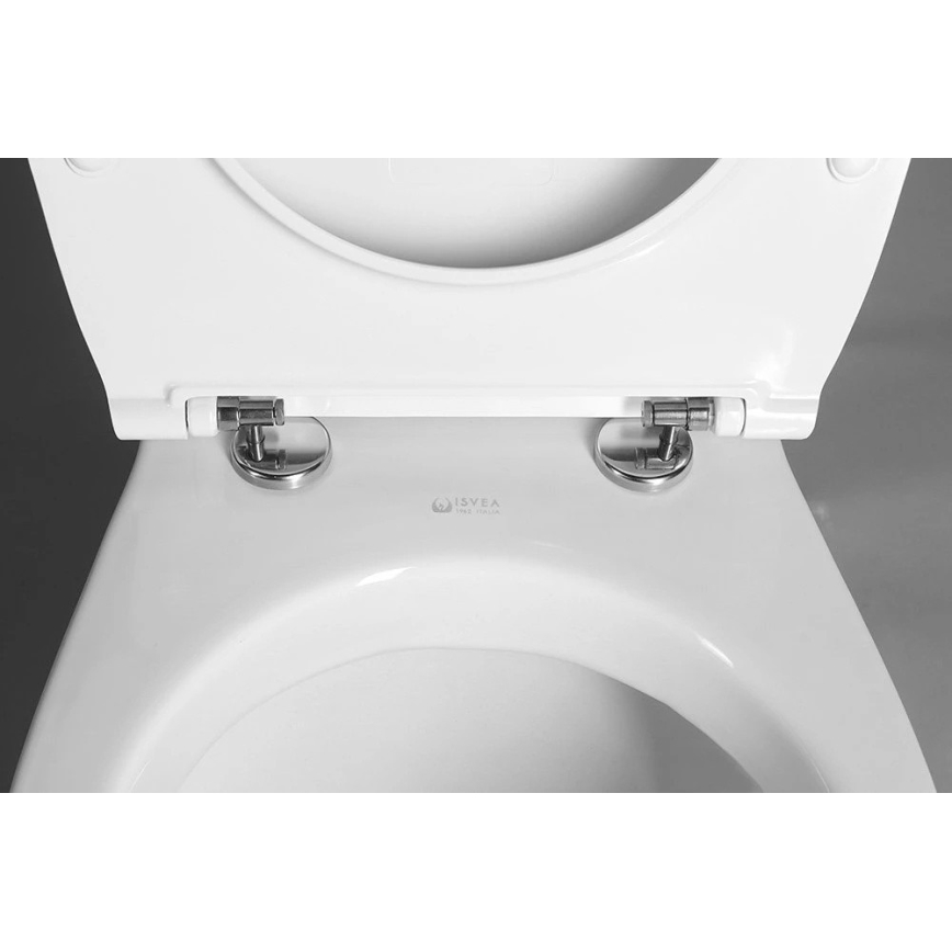 Isvea - Asiento de inodoro SoftClose KAIRO blanco