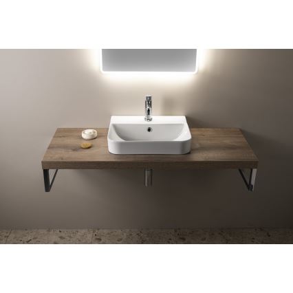 Isvea - Lavabo de encimera SOTT AQUA 48 x 42 cm cerámica/blanco