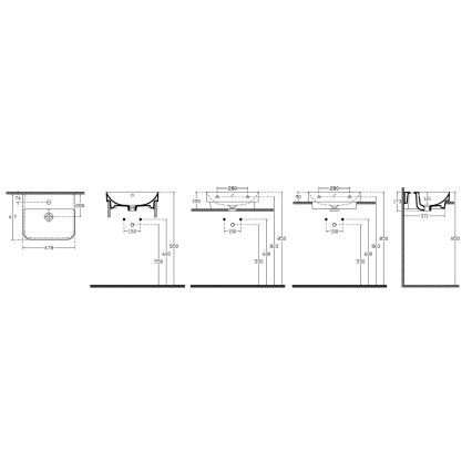Isvea - Lavabo de encimera SOTT AQUA 48 x 42 cm cerámica/blanco