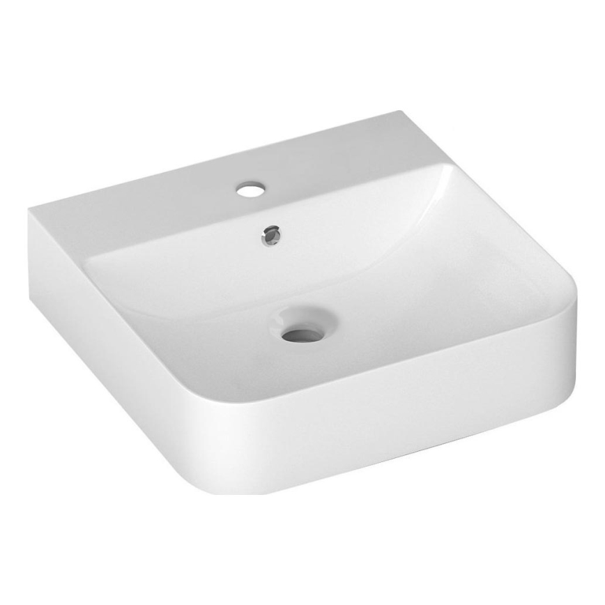 Isvea - Lavabo de sobremesa/suspendido SOTT AQUA 50x50 cm cerámica/blanco